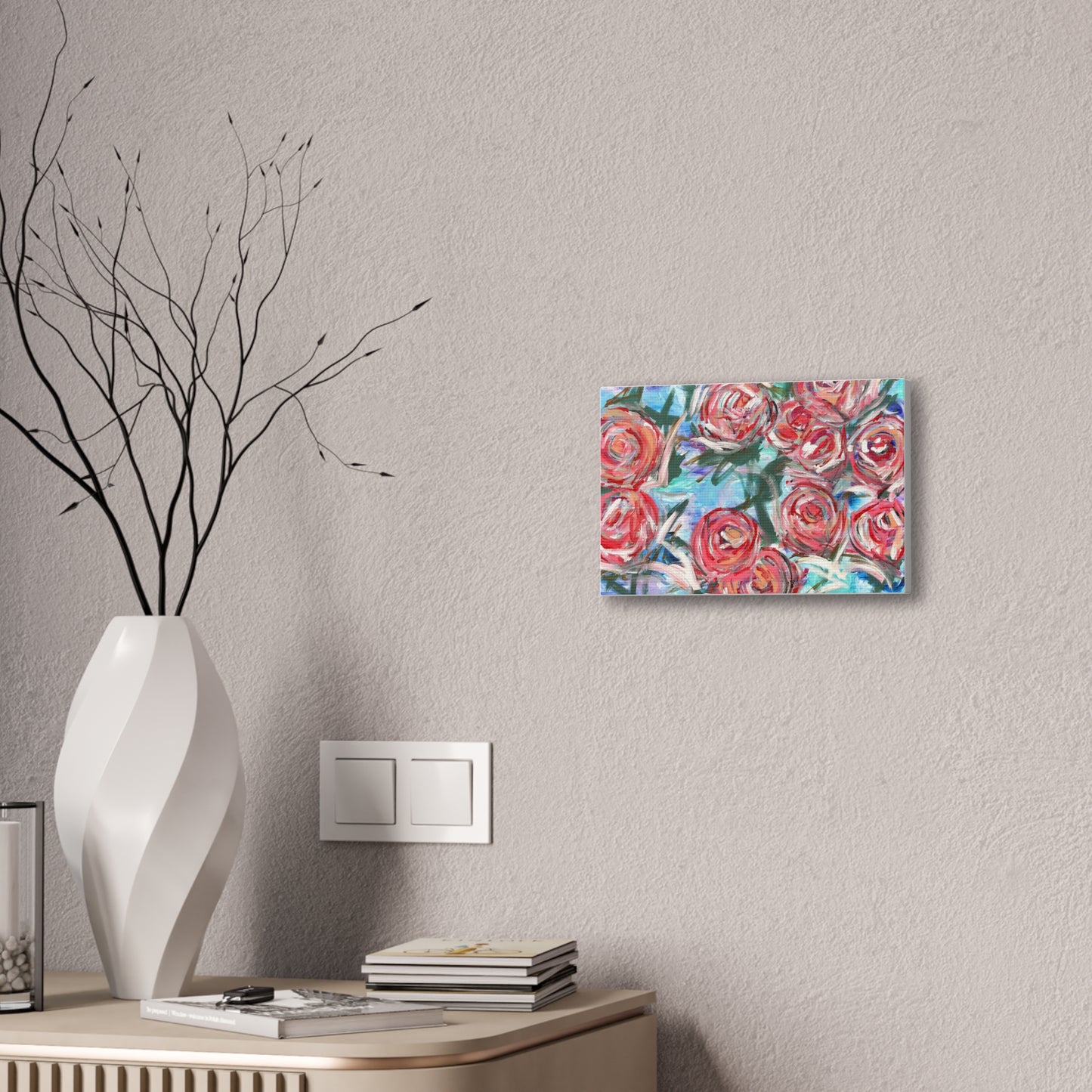 Floral Rose Garden Canvas