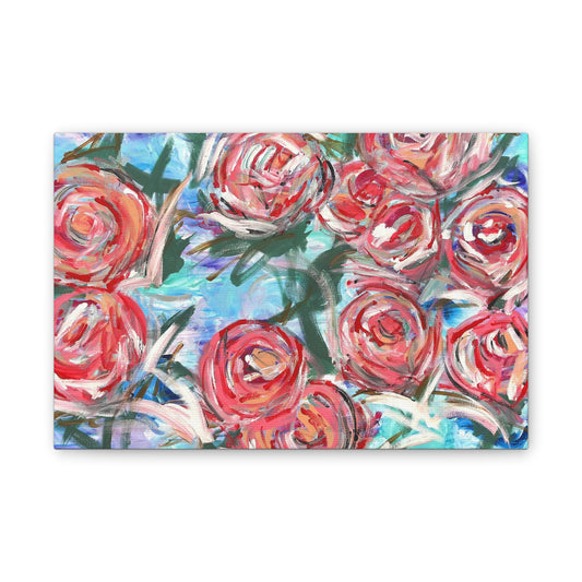 Floral Rose Garden Canvas