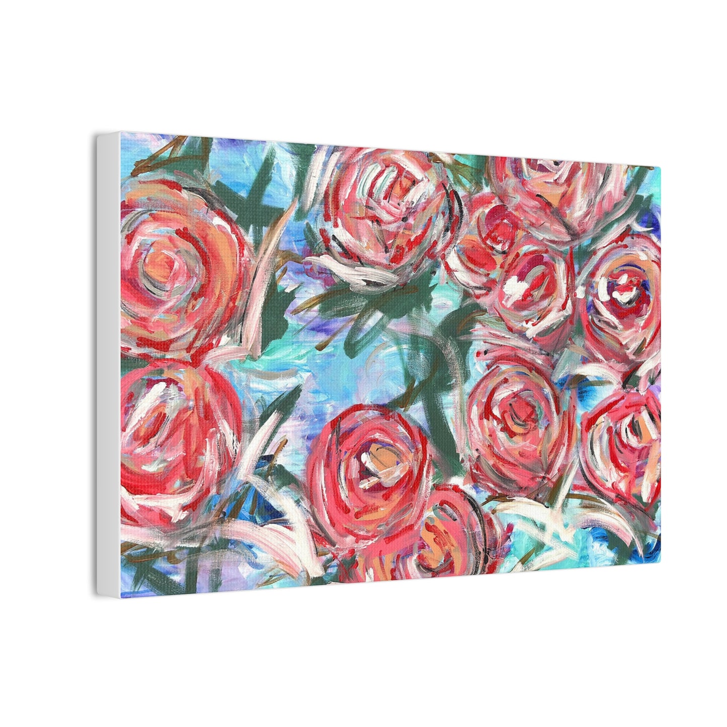 Floral Rose Garden Canvas