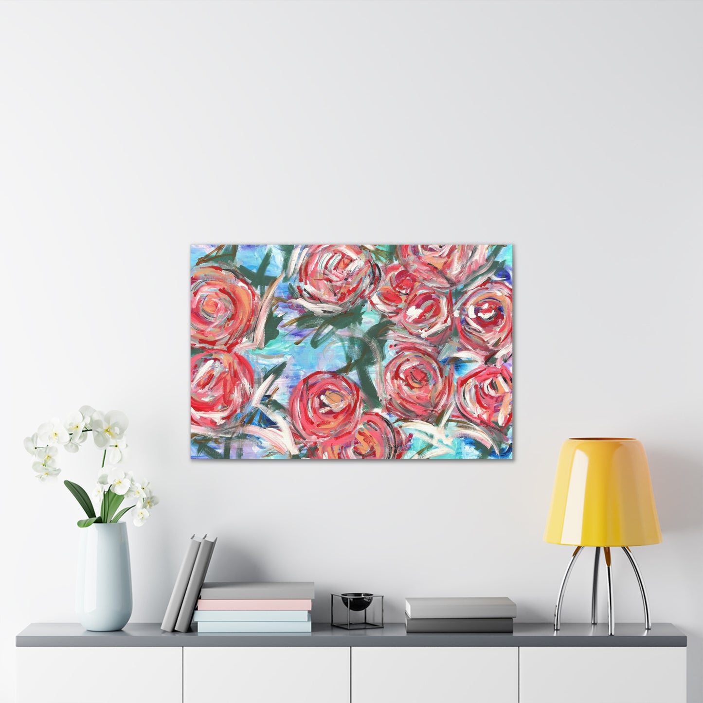 Floral Rose Garden Canvas
